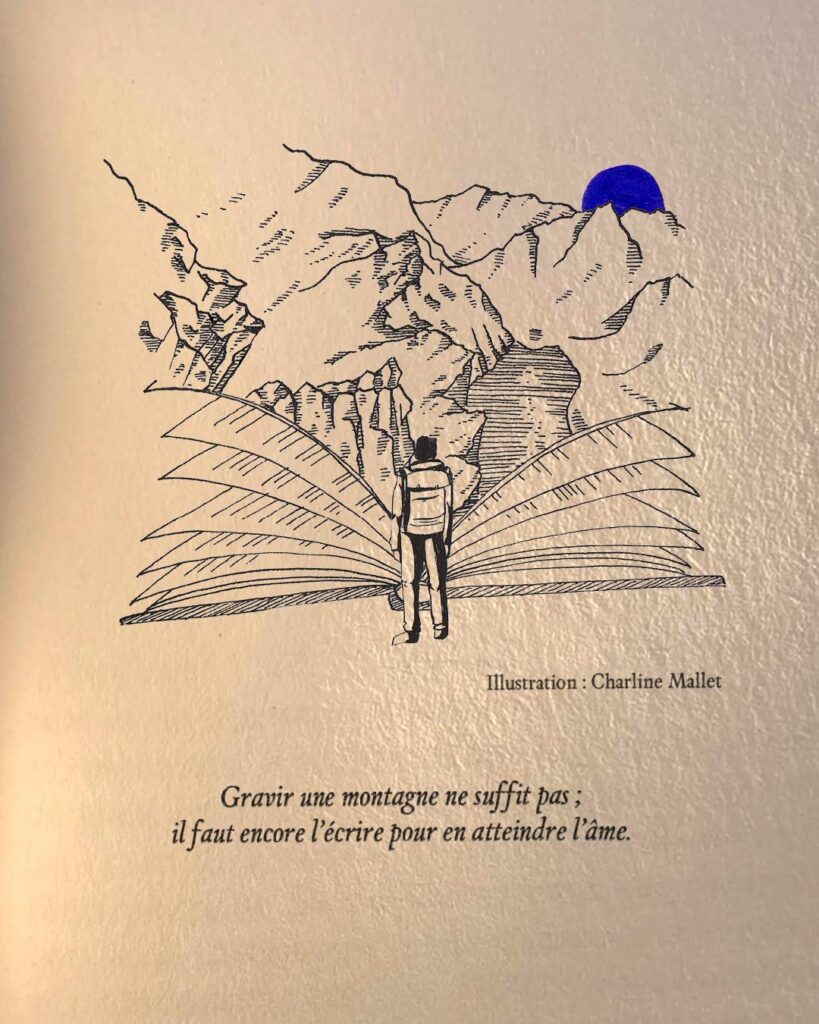 illustration poesie de montagne Charline Mallet livre