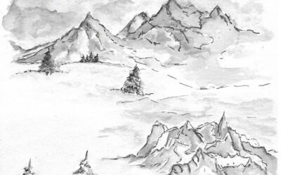 Illustration des poèmes et textes de montagne : rencontre avec Arina